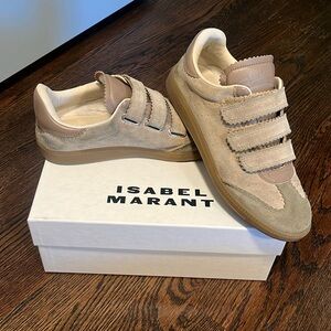 Isabel Marant Beth Sneakers Size 40 suede taupe